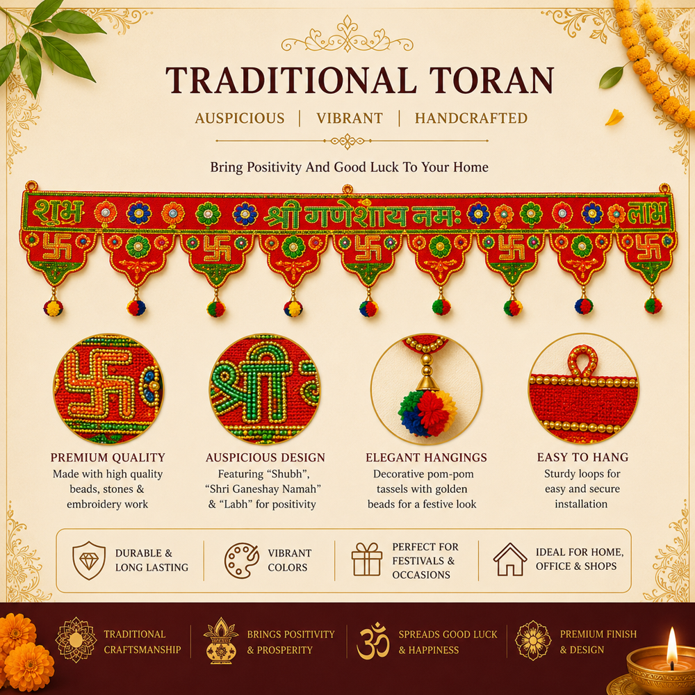 Handmade Door Hanging Toran For Diwali Decoration 
