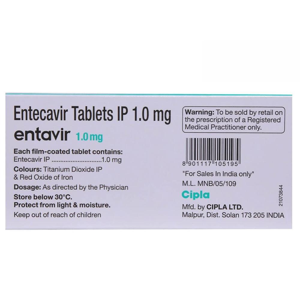 Entavir 1 Mg Tablet