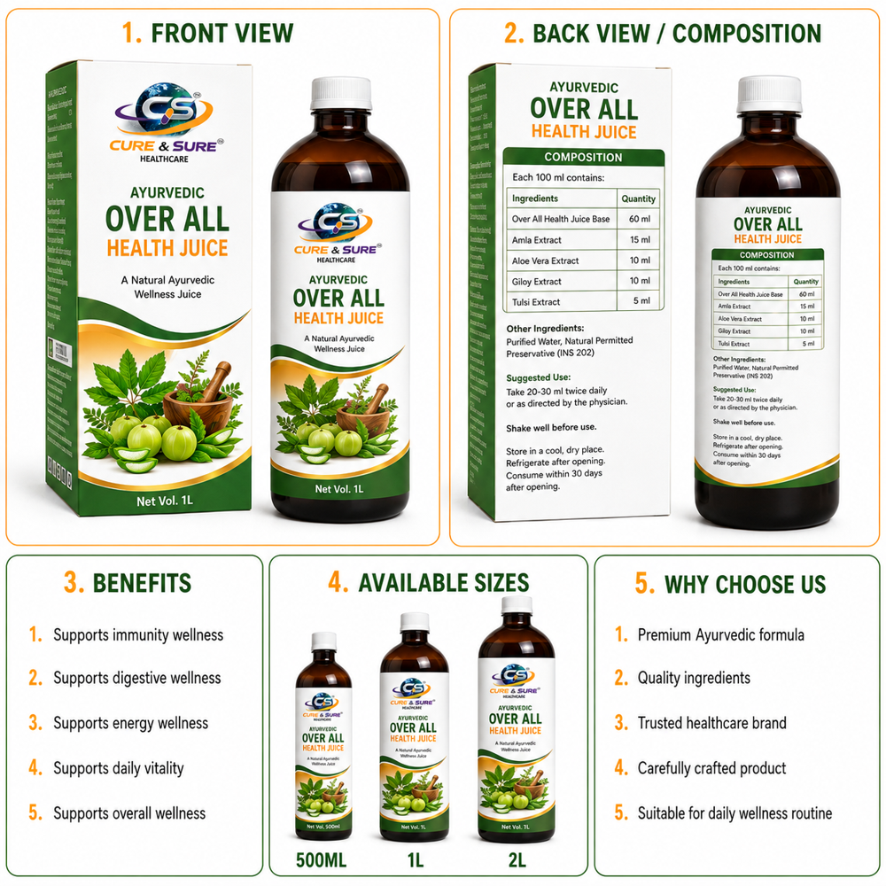 Ayurvedic Over All Health Juice Third Party Manufacturing