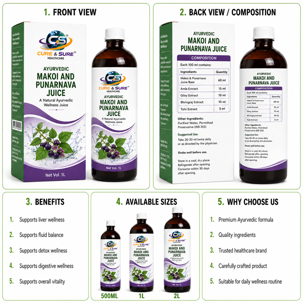 Ayurvedic Makol And Punarnava Juice Third Party Manufacturing