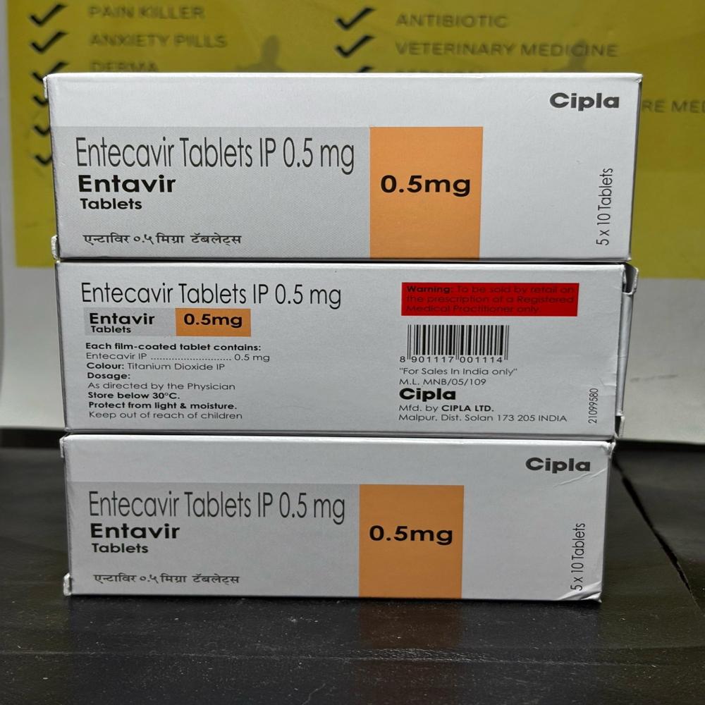 Entavir 0.5mg Tablet - Ingredients: Entacavir