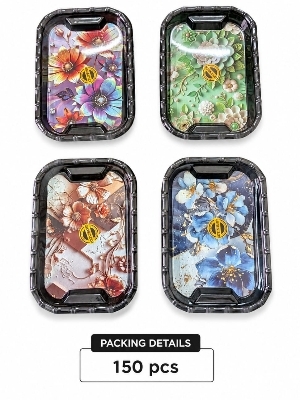Melamine Tray Small - Color: Multi Colour