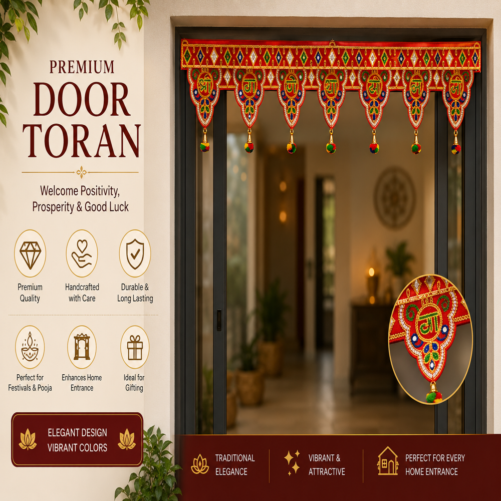 KRISHNA HANDLOOM Decorative Indian Home Entrance Art O 5
