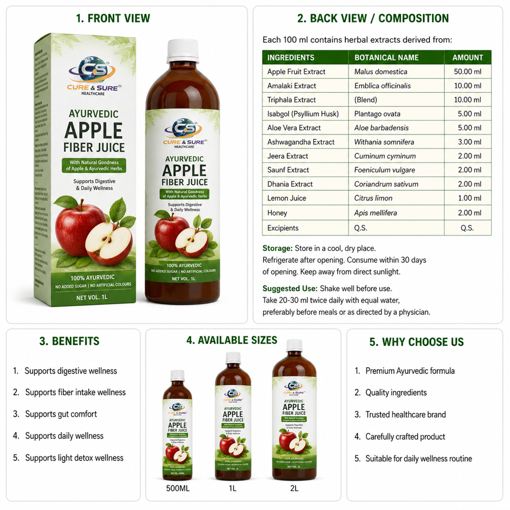 Ayurvedic Apple  Fiber Third Party Manufacturing 