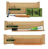 Biotique Dental Kit - Bamboo, Wood, Plastic Travel Size, Eco-friendly, Biodegradable, Herbal Scent