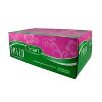 Paseo Face Tissue Box - 100% Virgin Pulp, 22x11x6 Cm, Pink Green Floral | 2-ply, Ultra Soft, Biodegradable, Pop-up Box