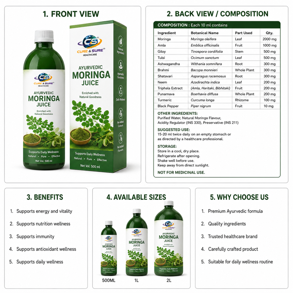 Ayurvedic Moringa Juice Third Party Manufacturing