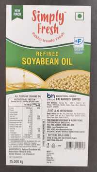15 KG Refined Soyabean Oil Labels