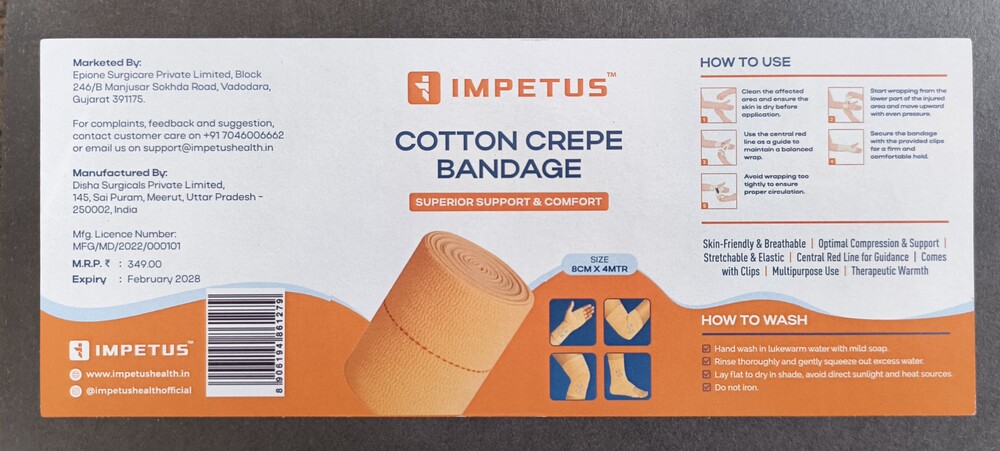 Cotton Grade Bandage Pharma Labels