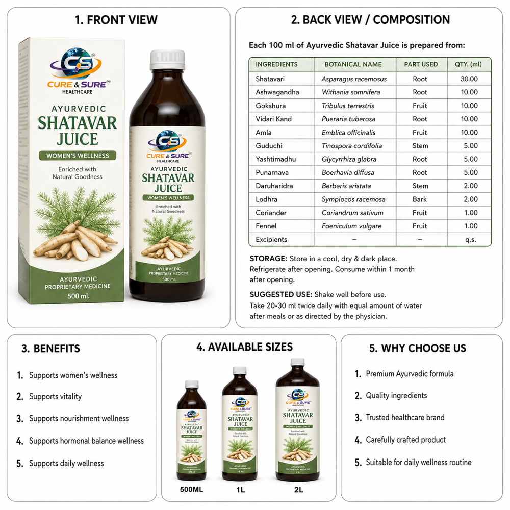 Ayurvedic Shatavar Juice Third Party Manufacturing