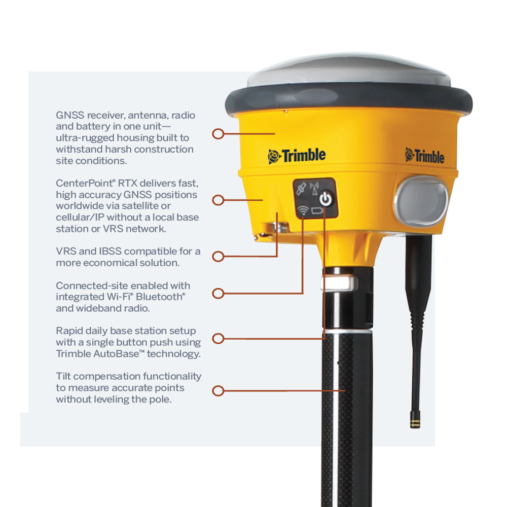 Trimble R780-2 एक उन्नत GNSS रिसीवर है जो सटीकता और विश्वसनीयता प्रदान करता है। यह मॉडल बेहतर सिग्नल कवरेज और उच्चतम स्तर की प्रदर्शन क्षमता के लिए डिज़ाइन किया गया है।
