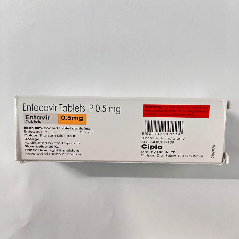 Entecavir 0.5 Mg Tablet