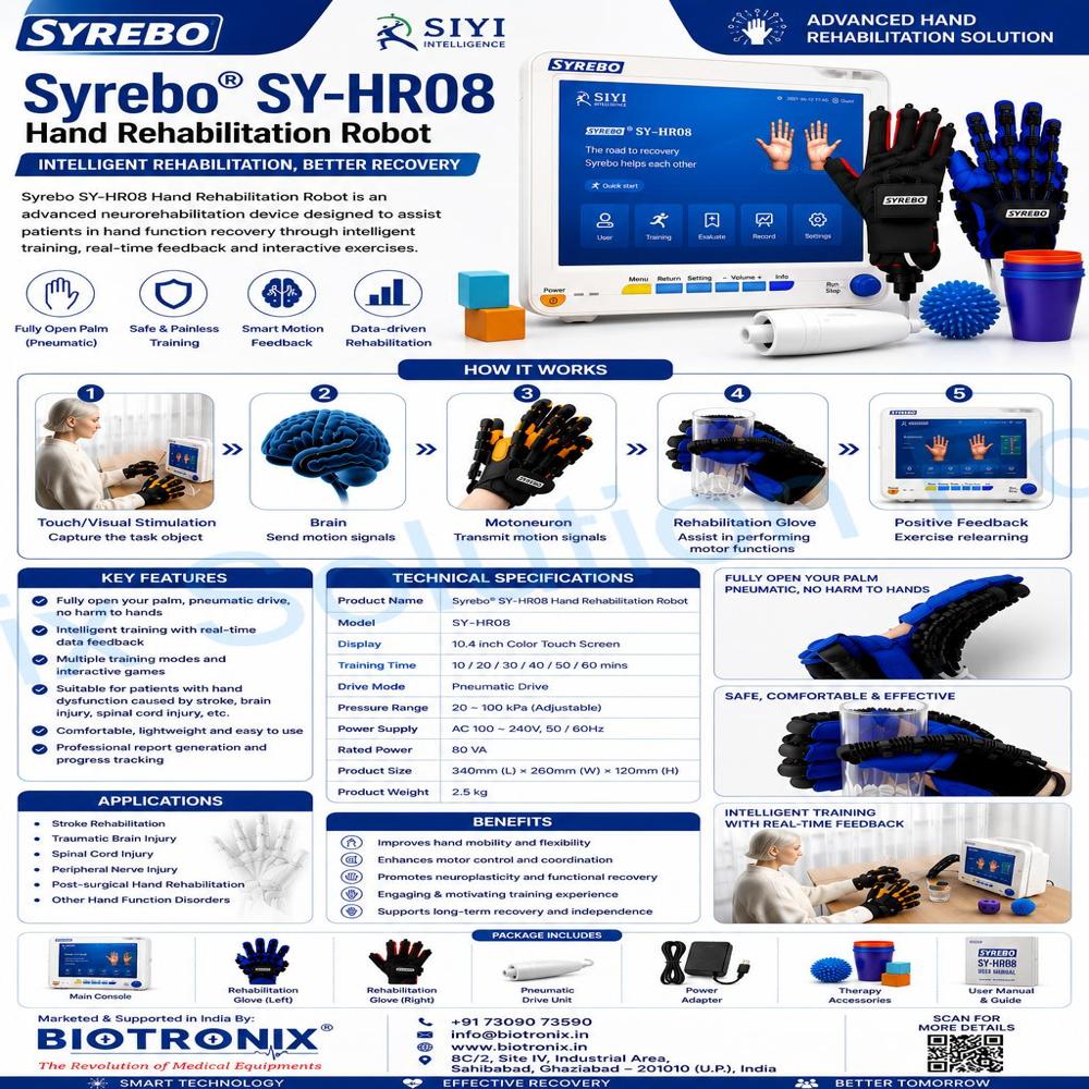 Syrebo C12 Robotic Glove For Hand Function Recovery