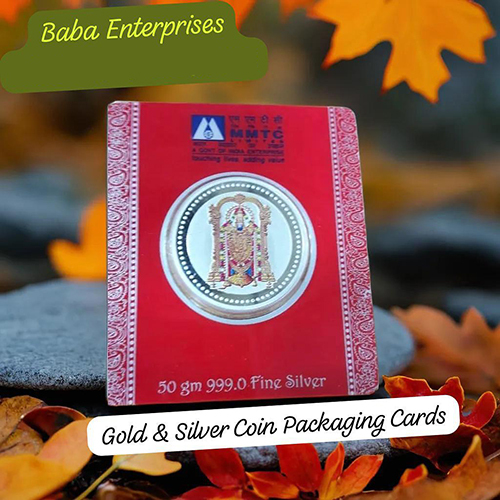 Gold and Silver Coin Packaging Cards