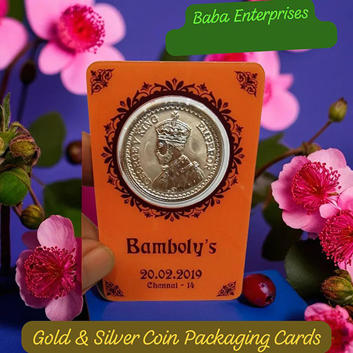 Gold and Silver Coin Packaging Cards
