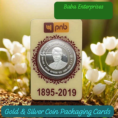 Gold and Silver Coin Packaging Cards