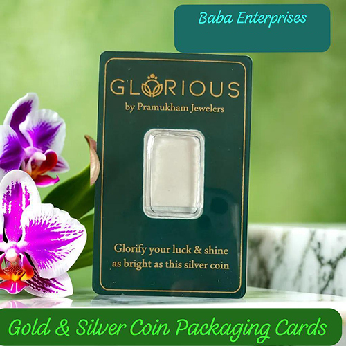 Gold and Silver  Packaging Cards