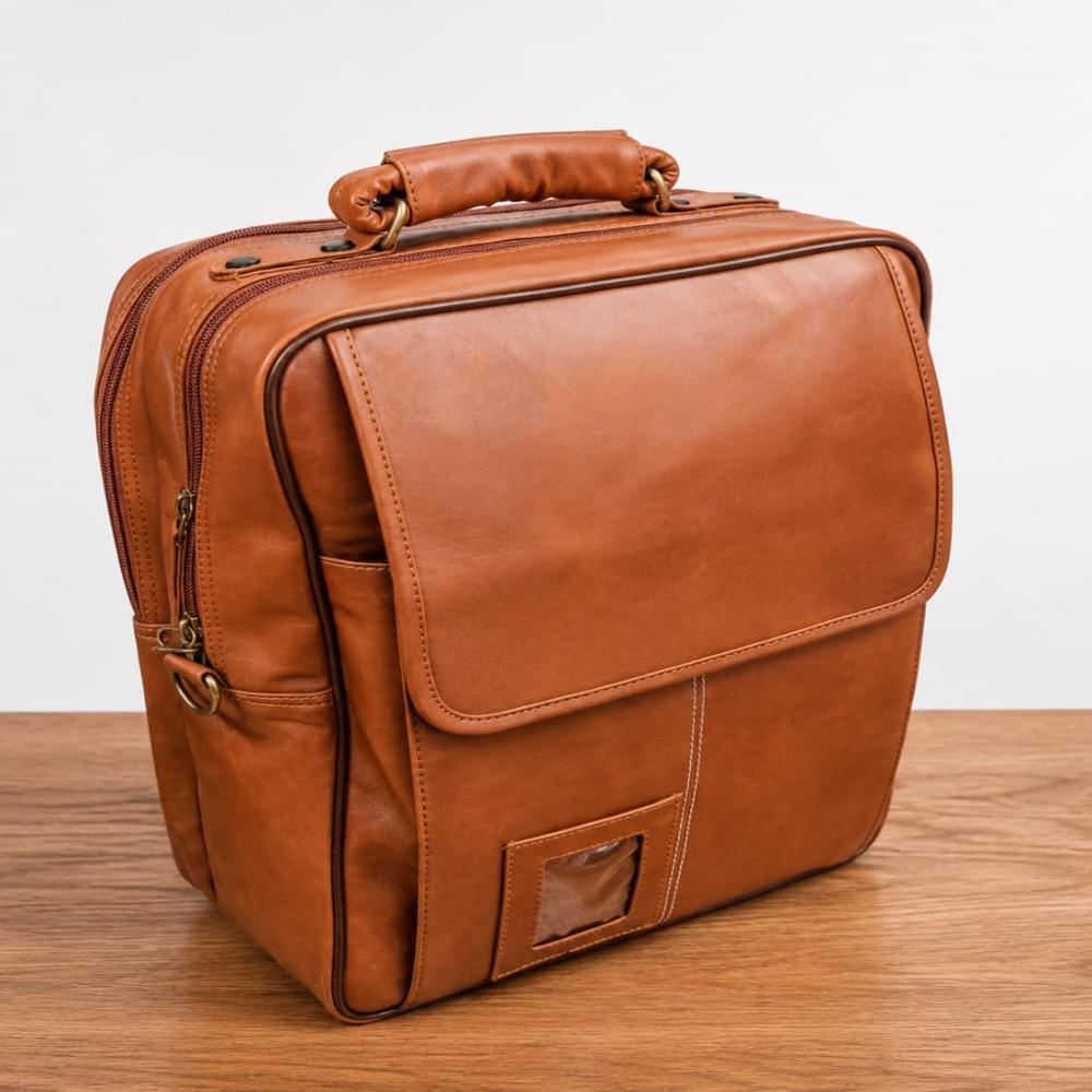 Leather Laptop Backpack