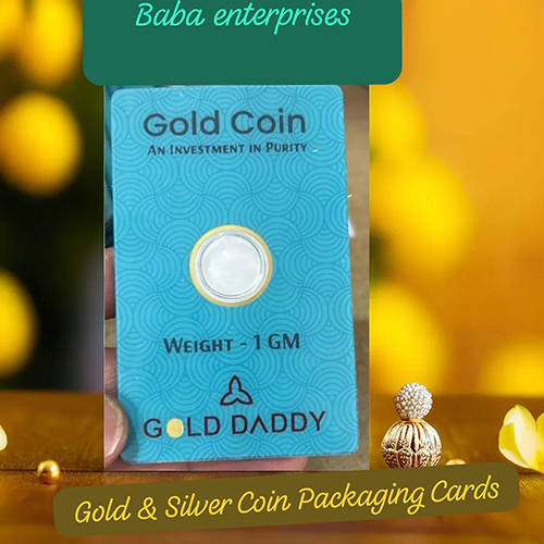 1 GM Gold Coin Packaging Card