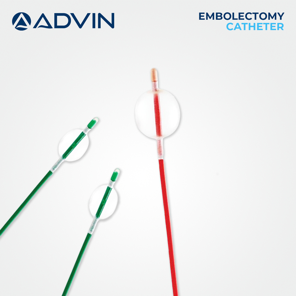 Endoluminal Thrombus Extractor - Medical Grade Polymer, Multiple Lengths, Green/red | Balloon Catheter Extraction, Flexible Shaft, Radiopaque Markings, Atraumatic Tip