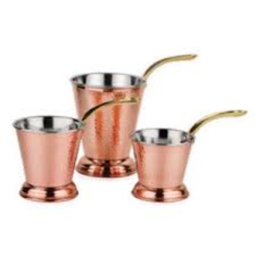 Gravy Bucket Pan With Brass Handle-hammered Copper Gravy Serving Bucket Or A Daal & Gravy Bucket Pan.