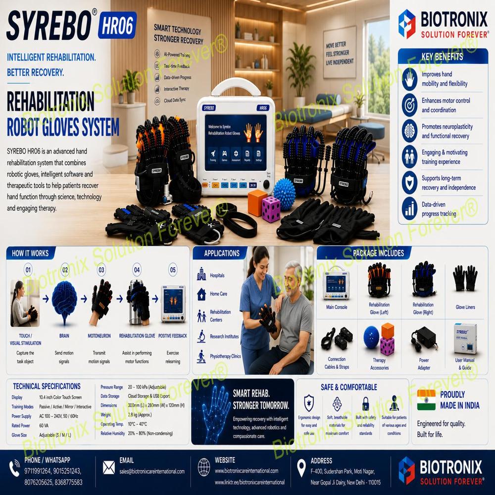 Stroke Recovery Hand Therapy Glove With Robotic Assistance