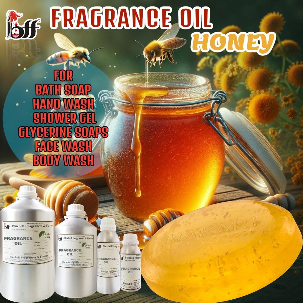 Honey Soap Fragrance Oil - Light Golden Liquid, High Concentration, Natural Honey Scent, Stable in Soap Bases, Paraben-Free