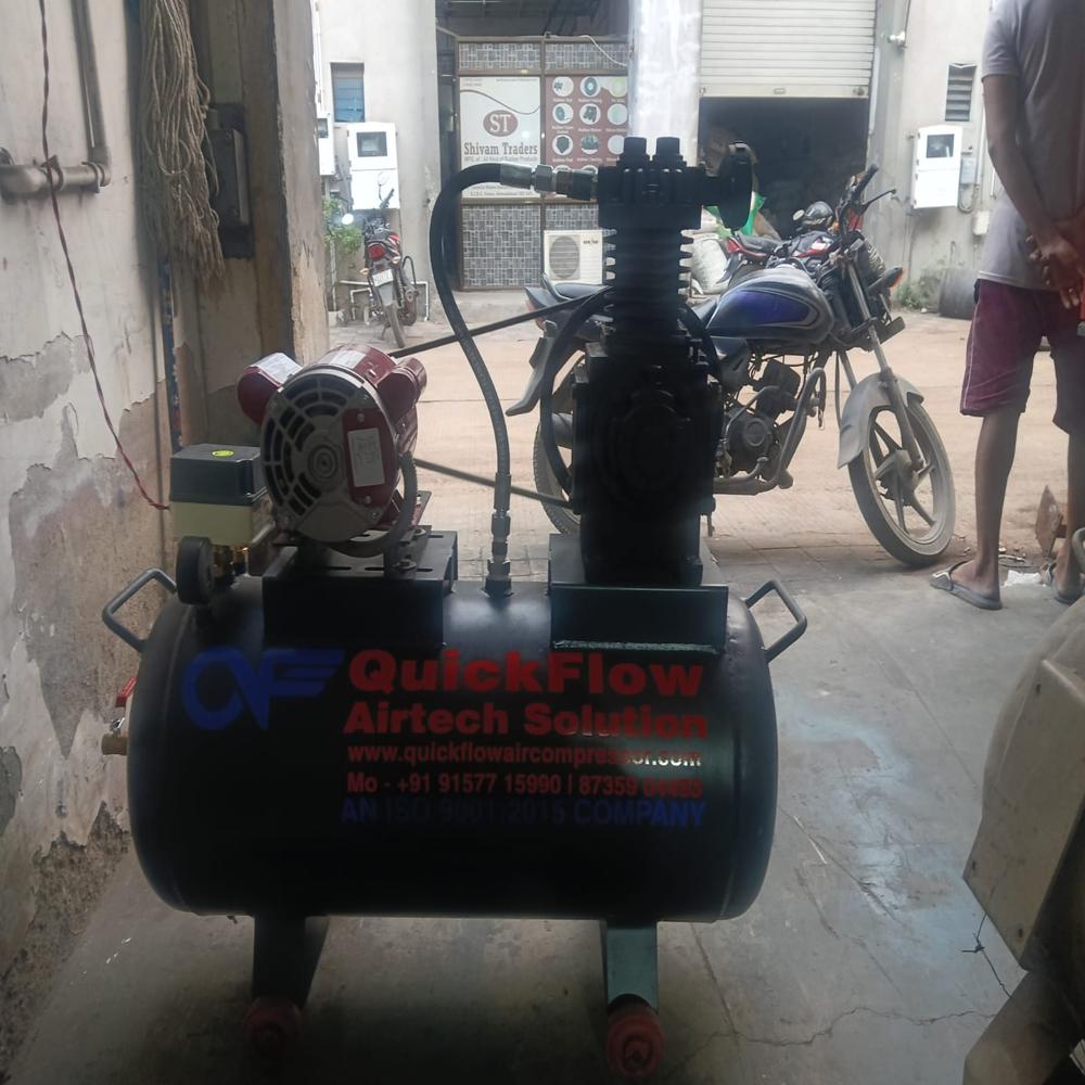 Reciprocating Air Compressor 1Hp, 50Liter, Single Piston, Single Phase