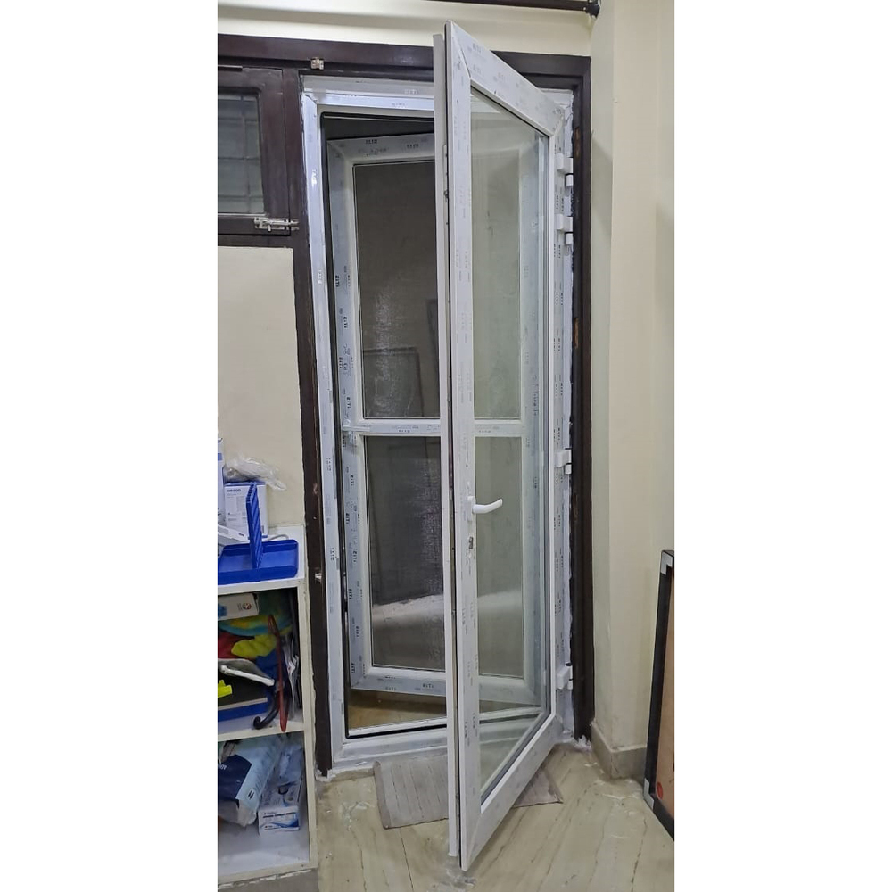 UPVC Mesh And Glass Double Door