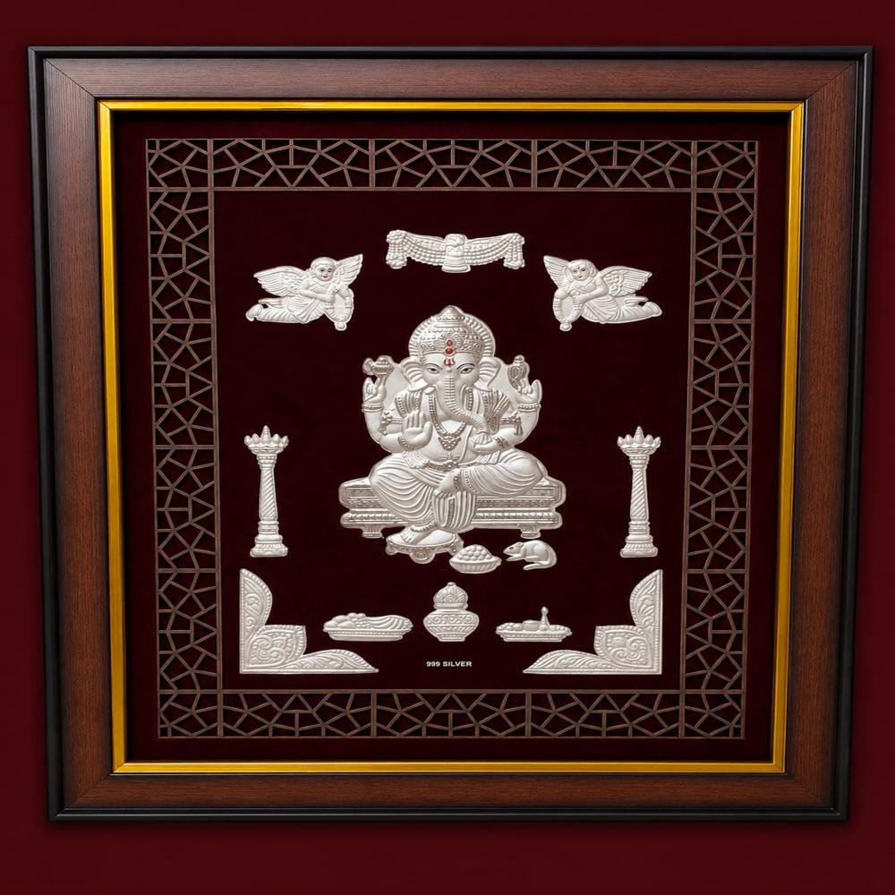 999 SILVER GANESHA FRAME