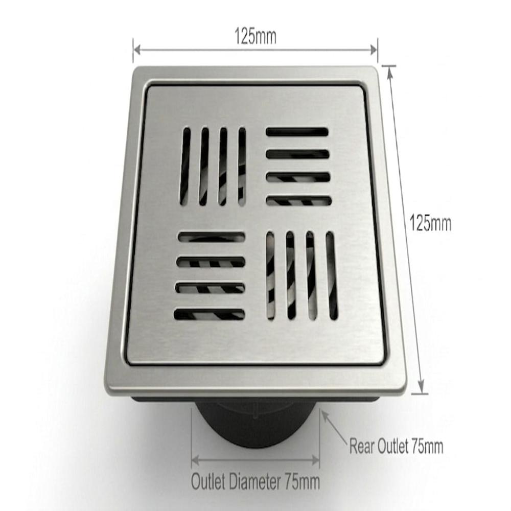 Square Floor Grating With pvc Trap