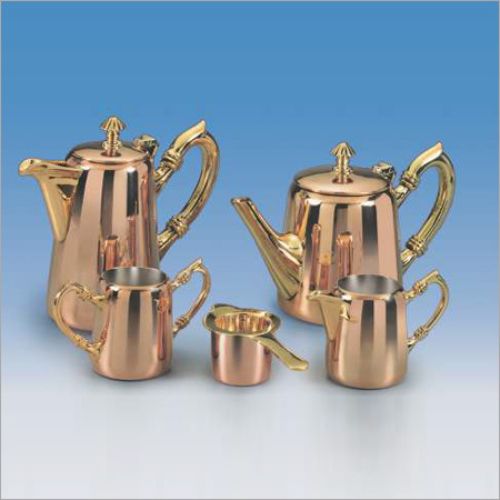 Tea Set ( 3 Pcs Set )-la Coppera Sauce Pan Brass Handle No. 1