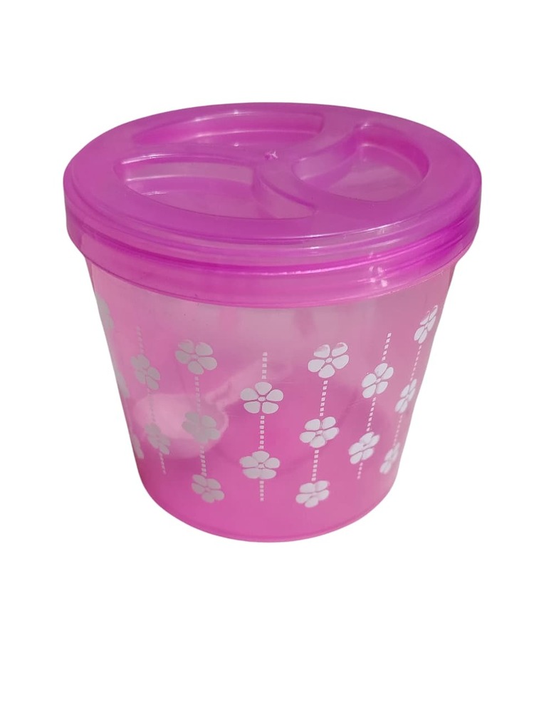Pink Printed Plastic Container