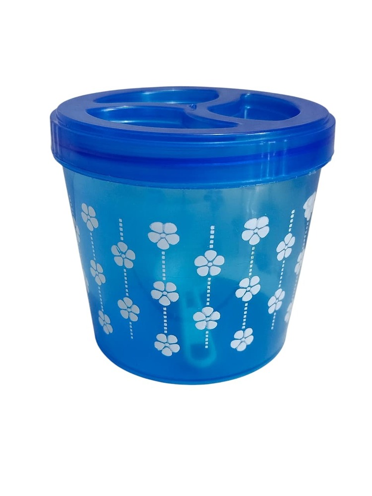 Blue Printed Plastic Container