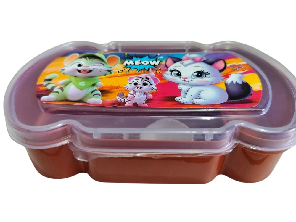 Meow Cartoon Printed Plastic Lunch Box