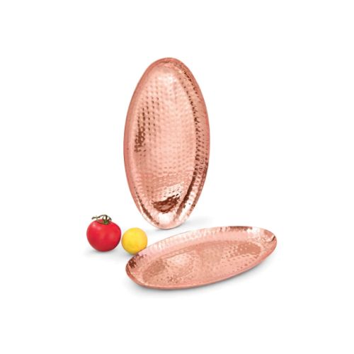 Oval Platter- Sertodo Copper Thessaly Oval Platter - Color: Coper