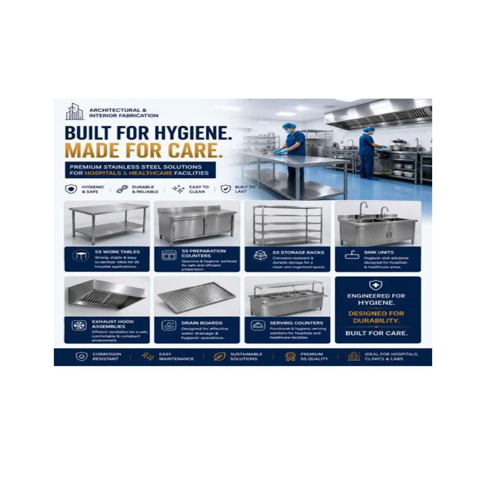 Hospital Kitchen Area Fabrication Solutions