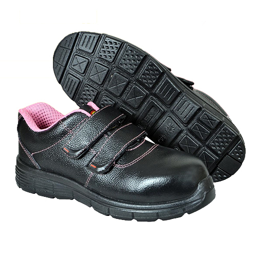 Ladies Safety Shoe- Model Elisa - Color: Black With Pink Lining