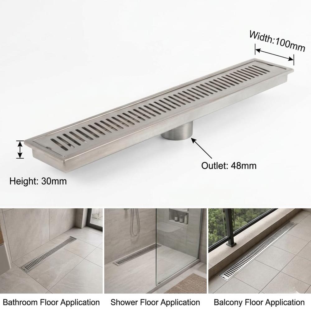 Track Shower Channel Drain