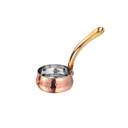 Mini Belly Bowl-la Coppera Sauce Pan Brass Handle No. 1