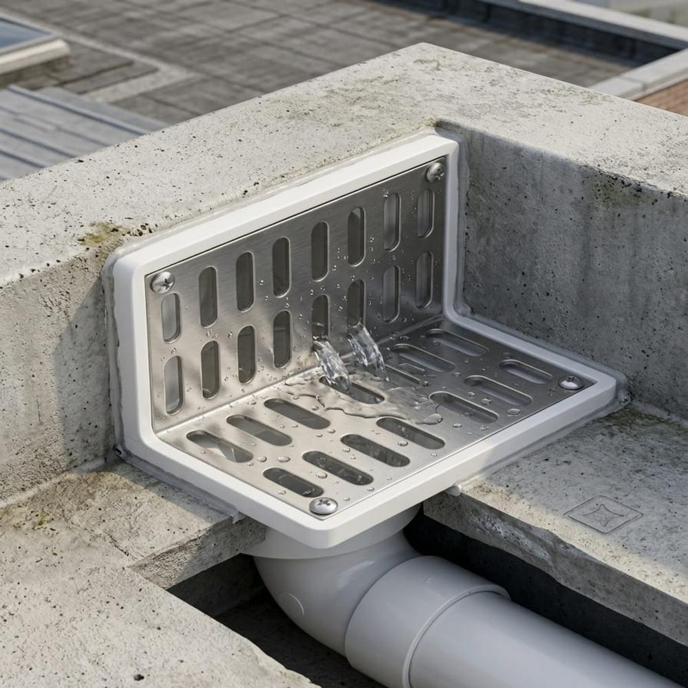 Vida PVC & Stainless Steel L Shape Floor Drain
