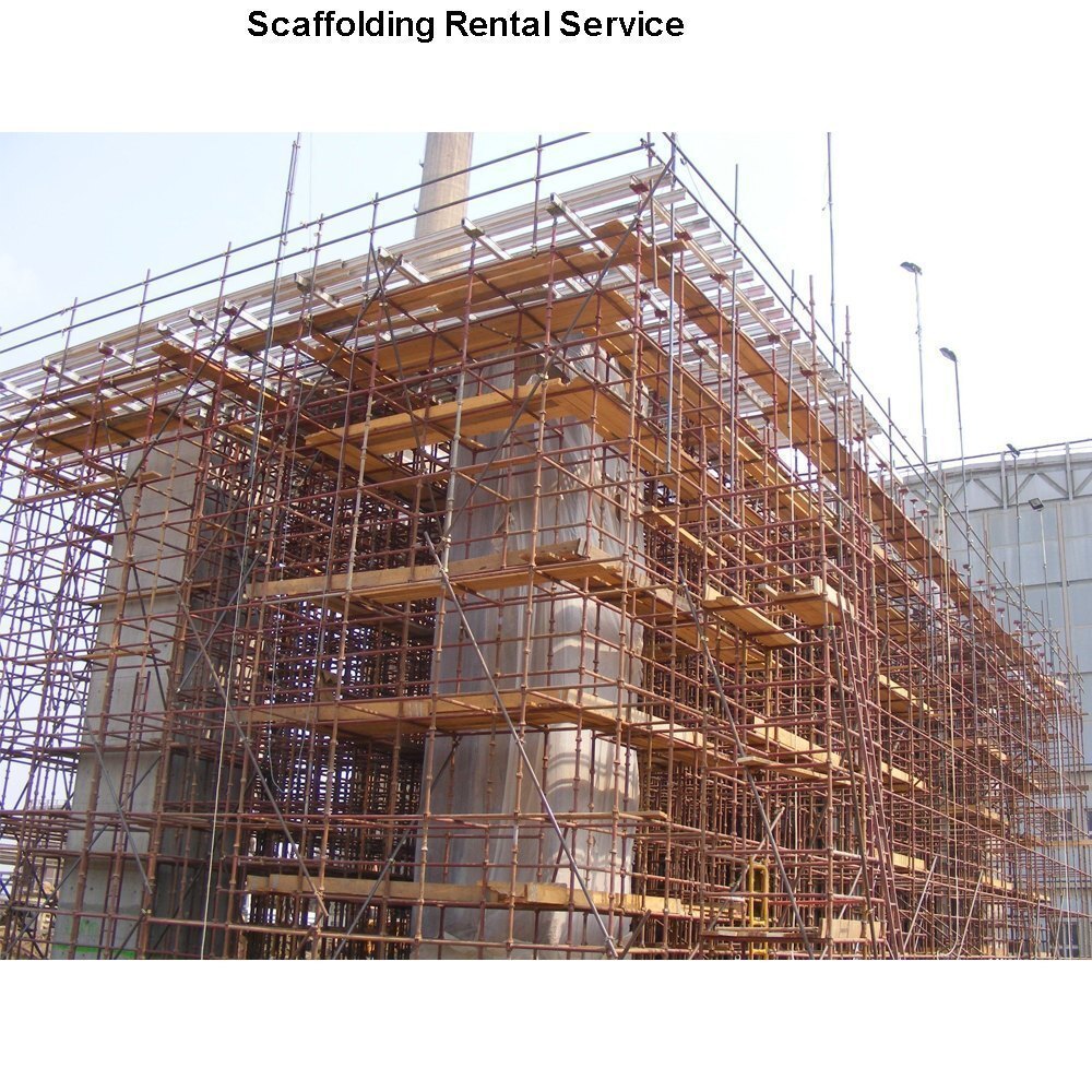 Commercial Scaffolding Services - Color: Blue