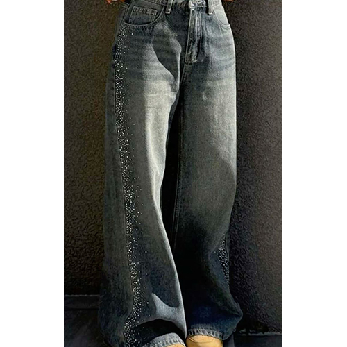 Baggy Rhinestone Jeans