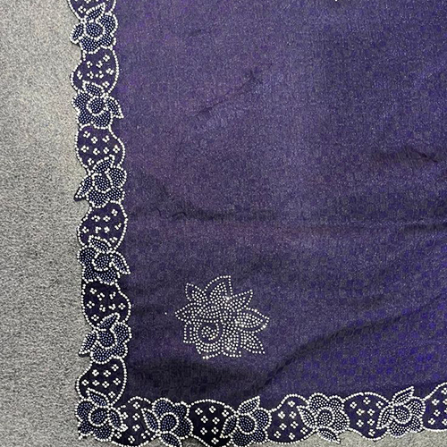 Lavender Chiffon Saree