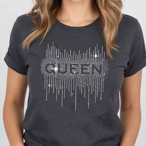 Rhinestone Queen Stone T-shirt