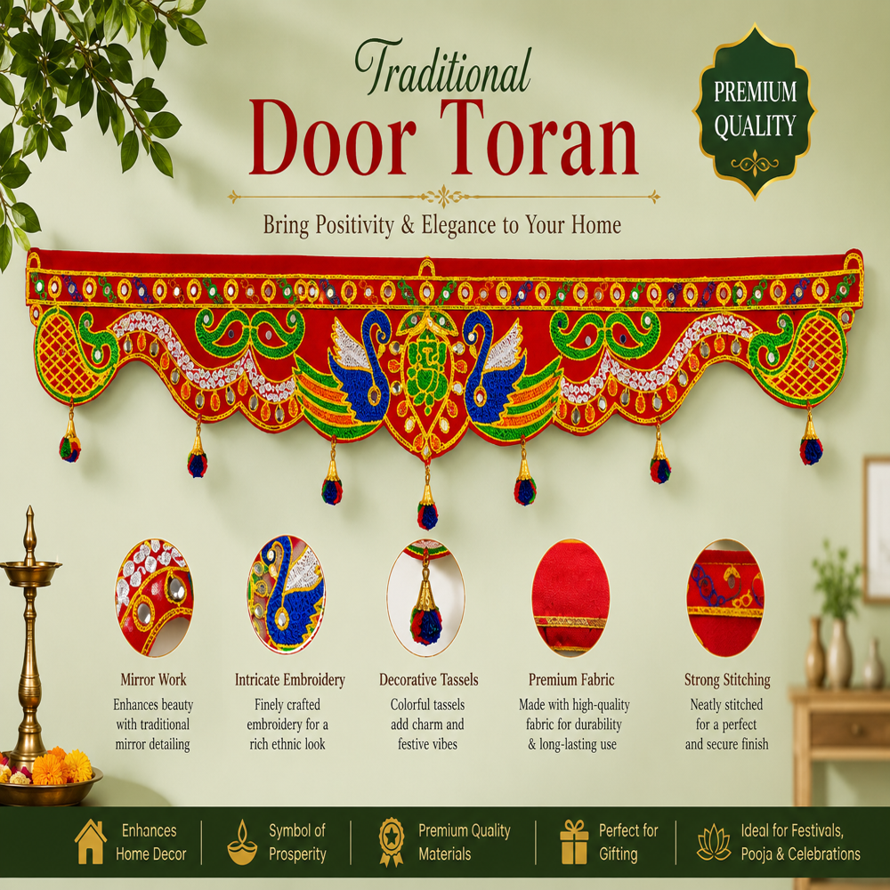 KRISHNA HANDLOOM Handmade Decorative Festival Wall Hanging Q 9