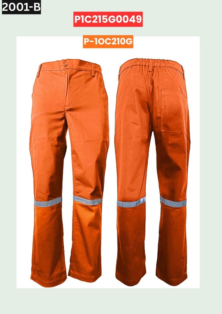 Orange Reflective Work Pant