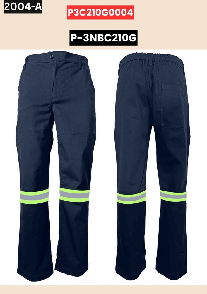Navy Blue Hi-Vis Reflective Work Pant
