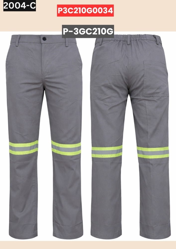 Grey Hi-Vis Reflective Work Pant