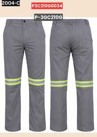 Grey Hi-vis Reflective Work Pant